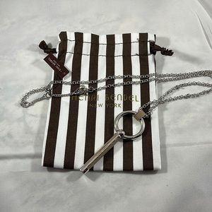 New! Henri Bendel Leather Wrapped Pendant